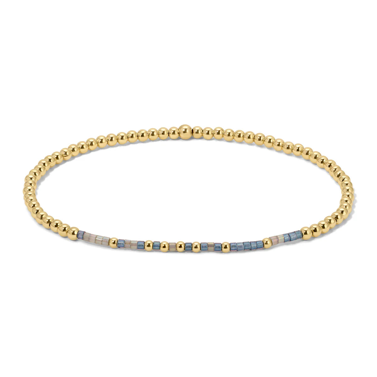 1 Peter 5:7 Gold Beaded Morse Code Bracelet