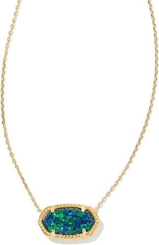 Elisa gold night opal necklace