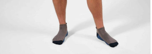 Men’s Ankle Sock- Tri Color: Black/grey/midnight