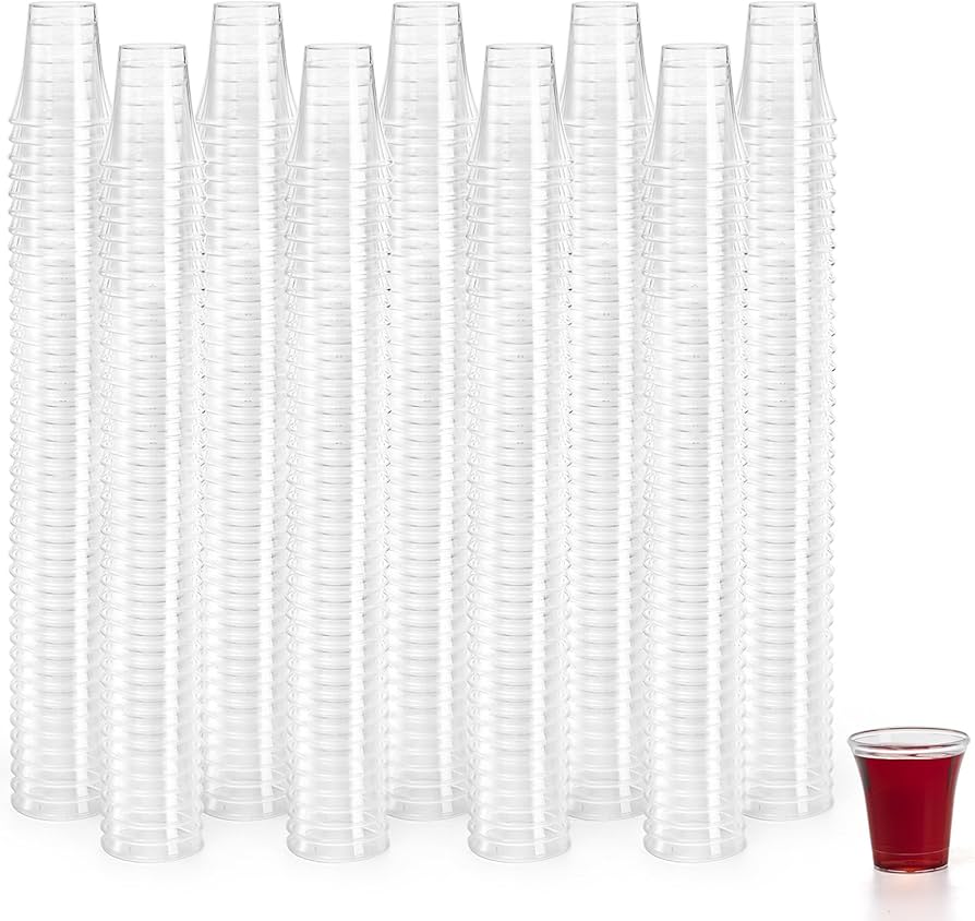 Communion Cups Clear plastic stack of 50