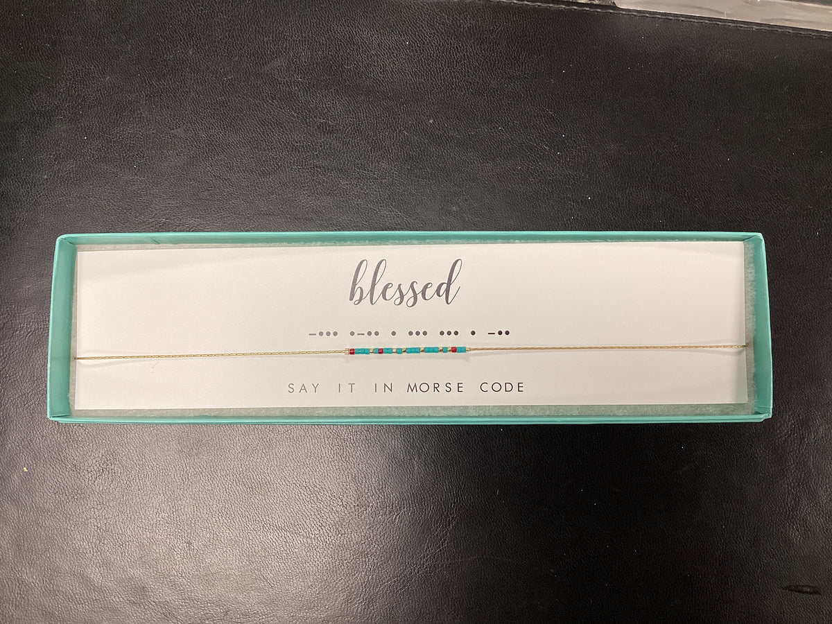 Blessed Morse Code necklace