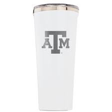 Tumbler 24oz - Texas A&M white