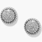 Illumina Celeste dome silver post earrings