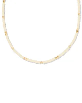 Deliah gold ivory strand necklace