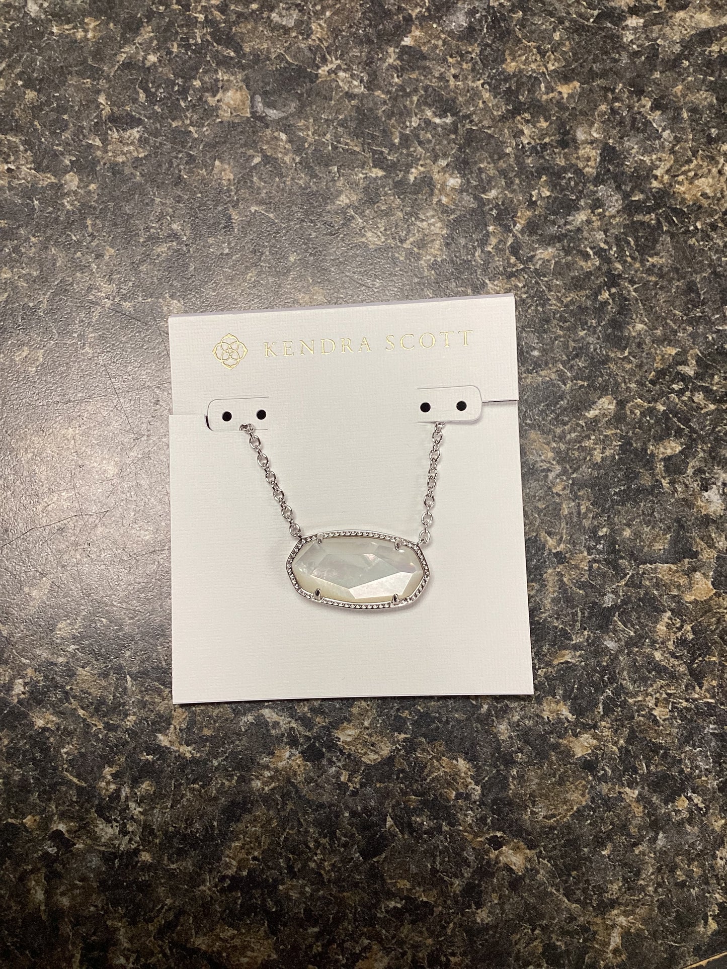 Elisa Silver Ivory Pearl statement pendant necklace