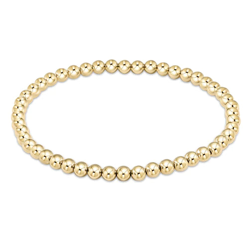 Classic Gold 4mm Beaded Bracelet