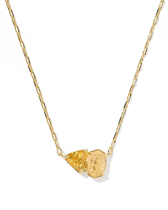 Tatum gold golden yellow mix necklace