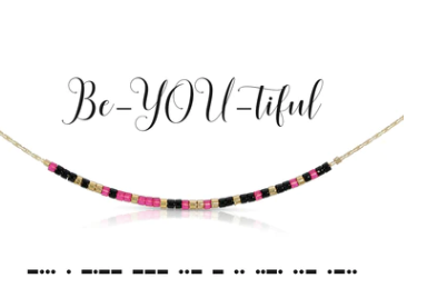 Be-You-tiful Morse Code necklace
