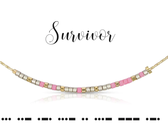 Survivor Morse code necklace