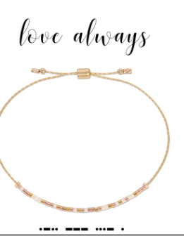 Love Always Morse Code Bracelet