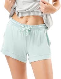Aqua Pajama Shorts - Large