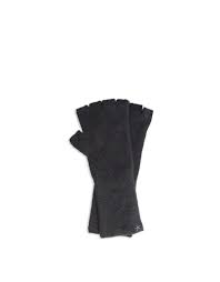 Cozy Chic Lite Fingerless Gloves Black