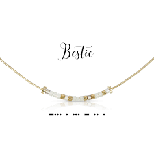 Bestie Morse Code necklace