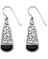 Cantania Black French Wire Earrings