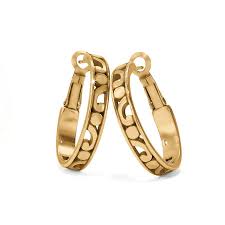 Contempo gold small hoop earrings