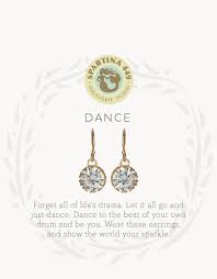 Dance gold SLV drop earrings