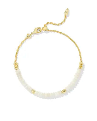Deliah god ivory mix chain bracelet