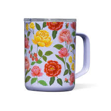 16oz Rifle Paper Mug Roses Purple