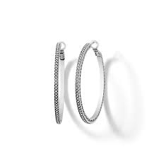 Meridian Thin Large hoop earrings