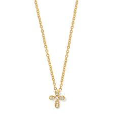 Enchanting Cross Gold Necklace