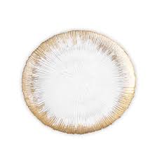 Radiant Gold Glass Charger
