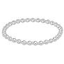 Classic Grateful Pattern 4mm Sterling Beaded Bracelet