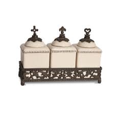 Acanthus Triple Jar Set