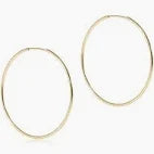 Endless Gold 1.25" Hoop Earrings