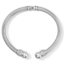 Meridian open hinged bangle