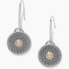 Ferrara Segreta medallion french wire earrings