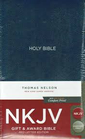 NKJV Gift and Award Bible Blue Leatherflex