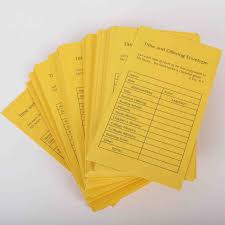 Tithe and Offering envelopes yellow