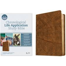 KJV Chronological Life Application Study Bible Oak Leatherlike