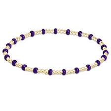 Hope Sincerity Gameday gold deep purple bracelet