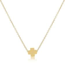 Signature Cross gold necklace