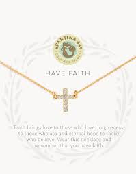 Have Faith gold SLV necklace