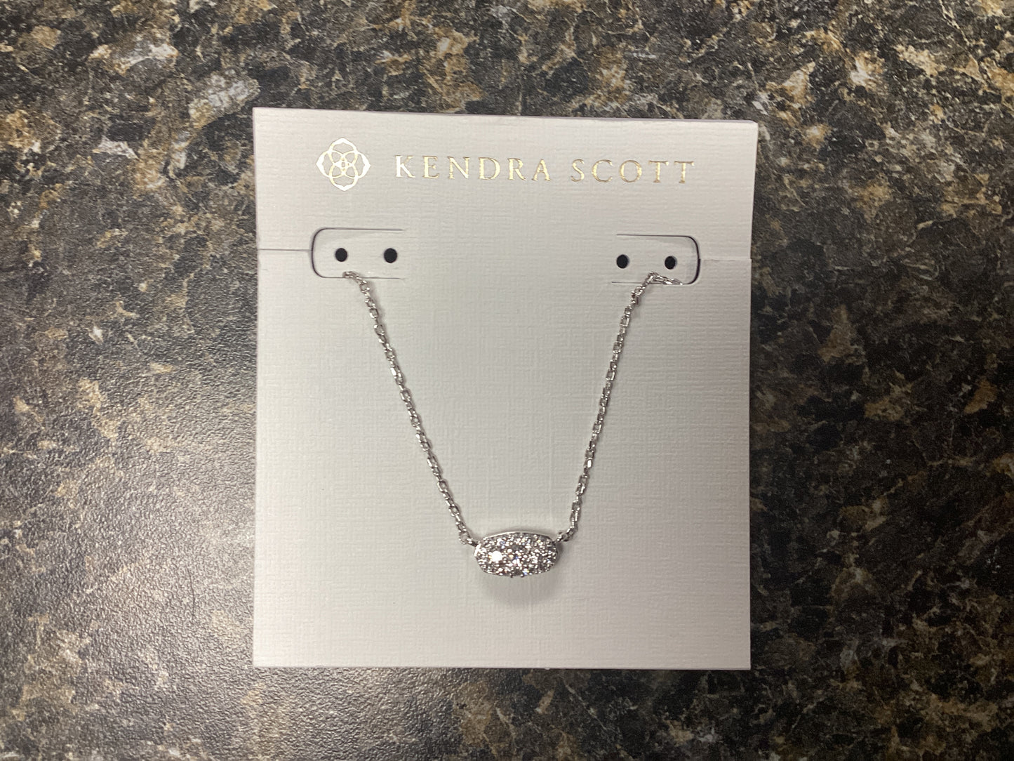 Grayson silver crystal necklace
