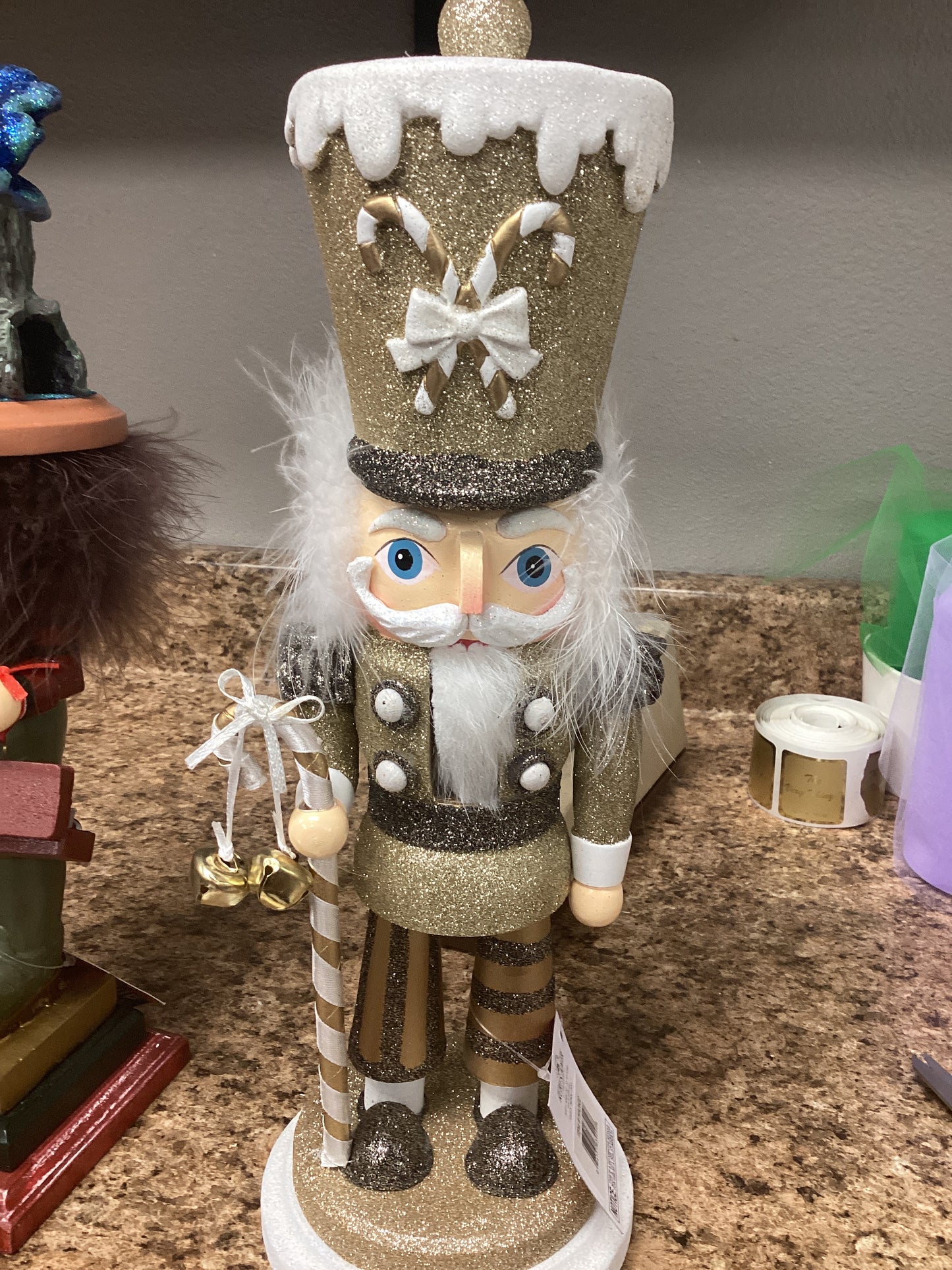Hollywood Silver and gold nutcracker