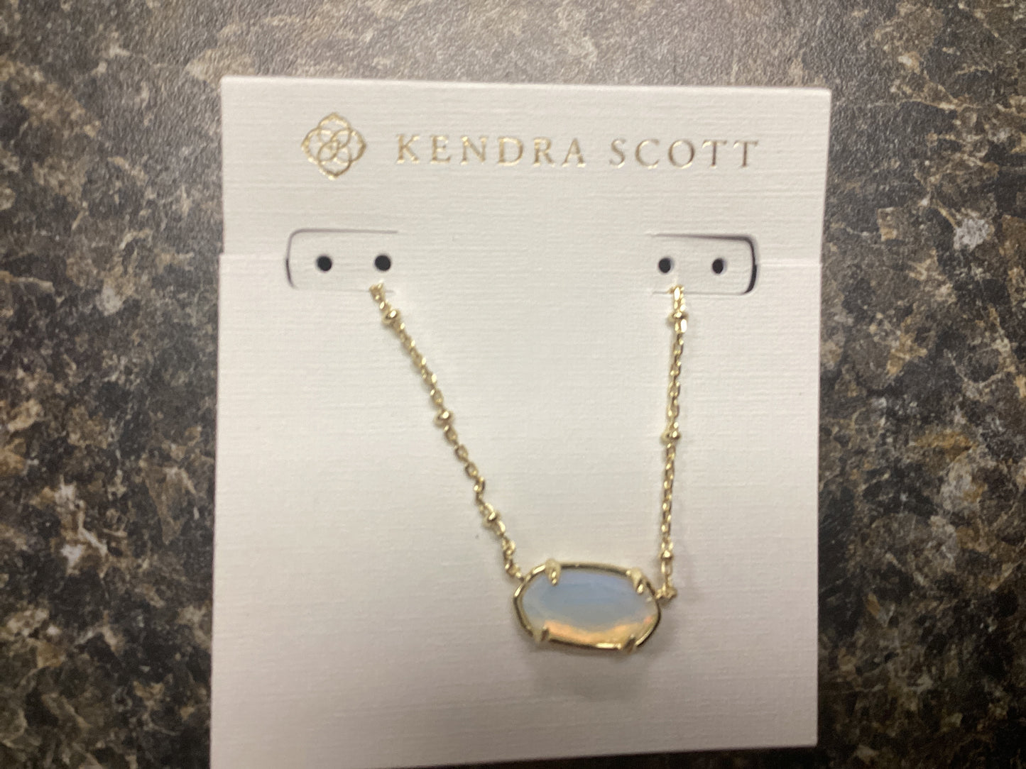 FCTD Elisa pendant gold iridescent opalite illusion
