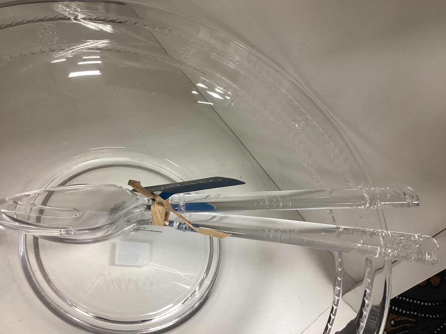 Isabella acrylic salad servers