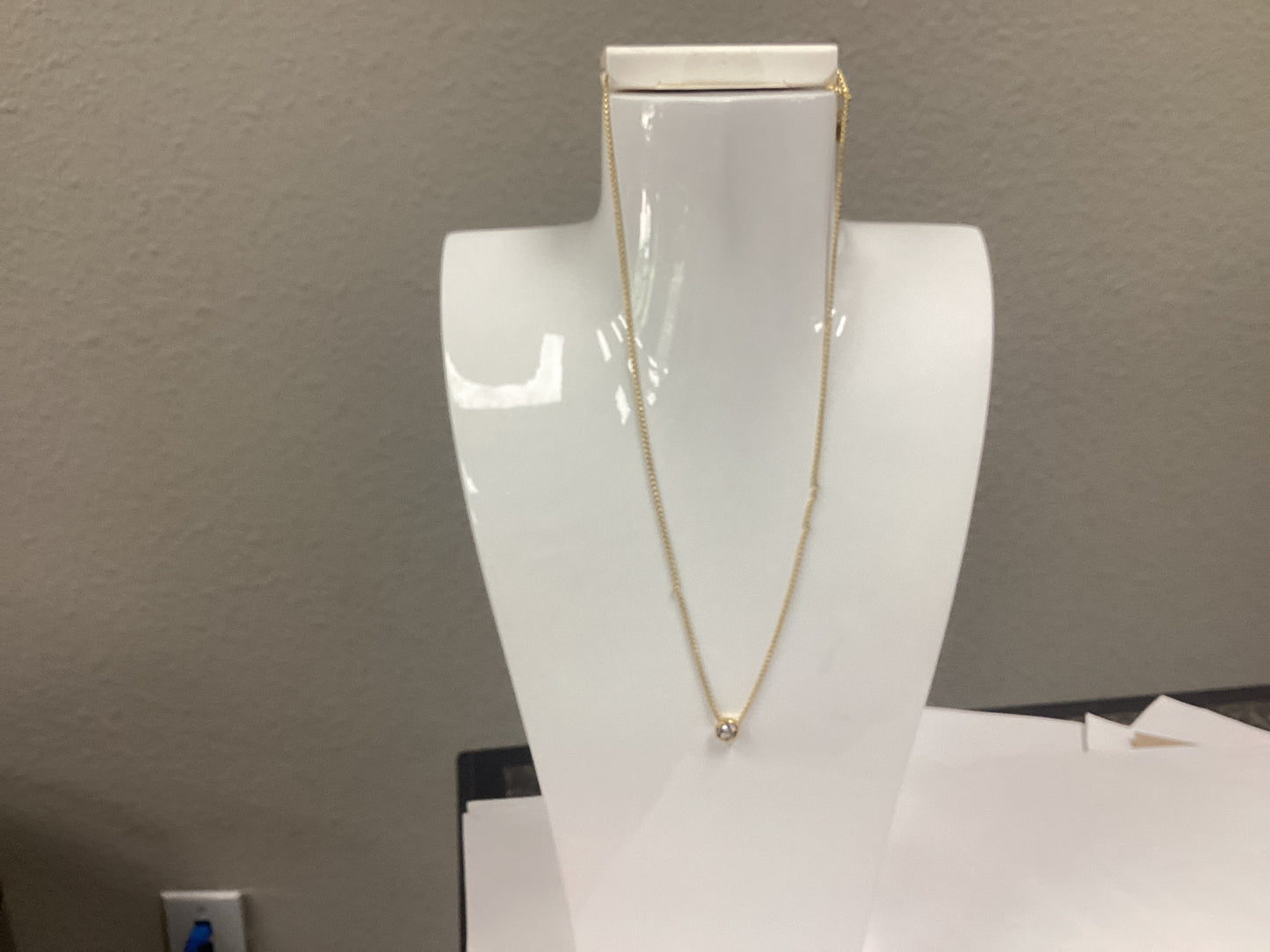 Lighthouse Necklace 17” Cubic Zirconia