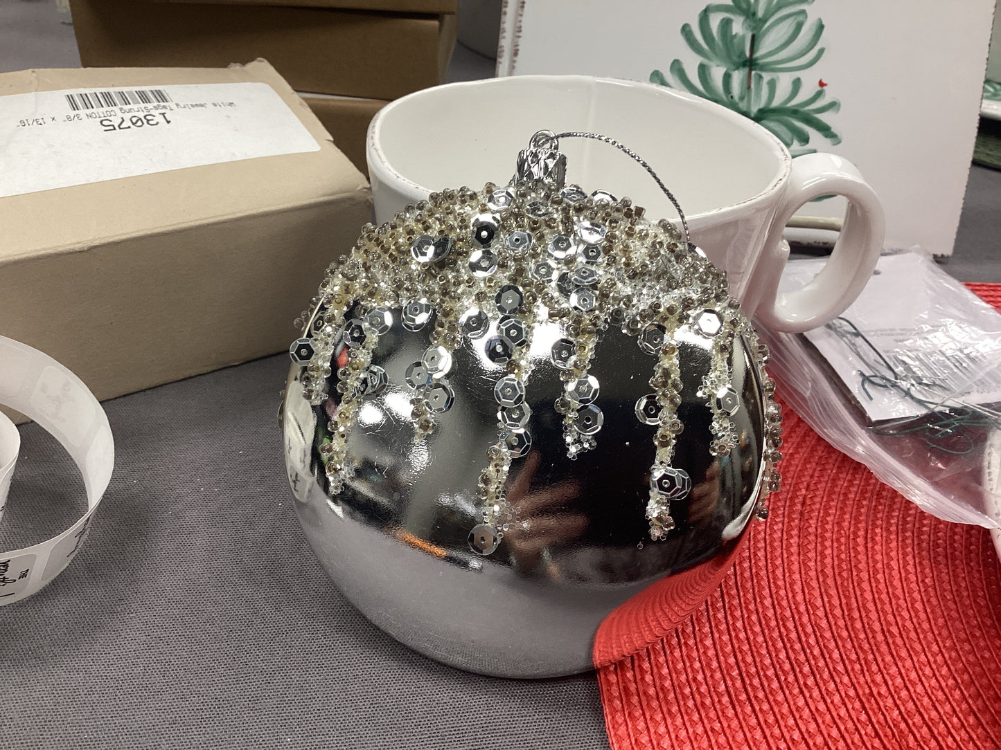 glitter ornament