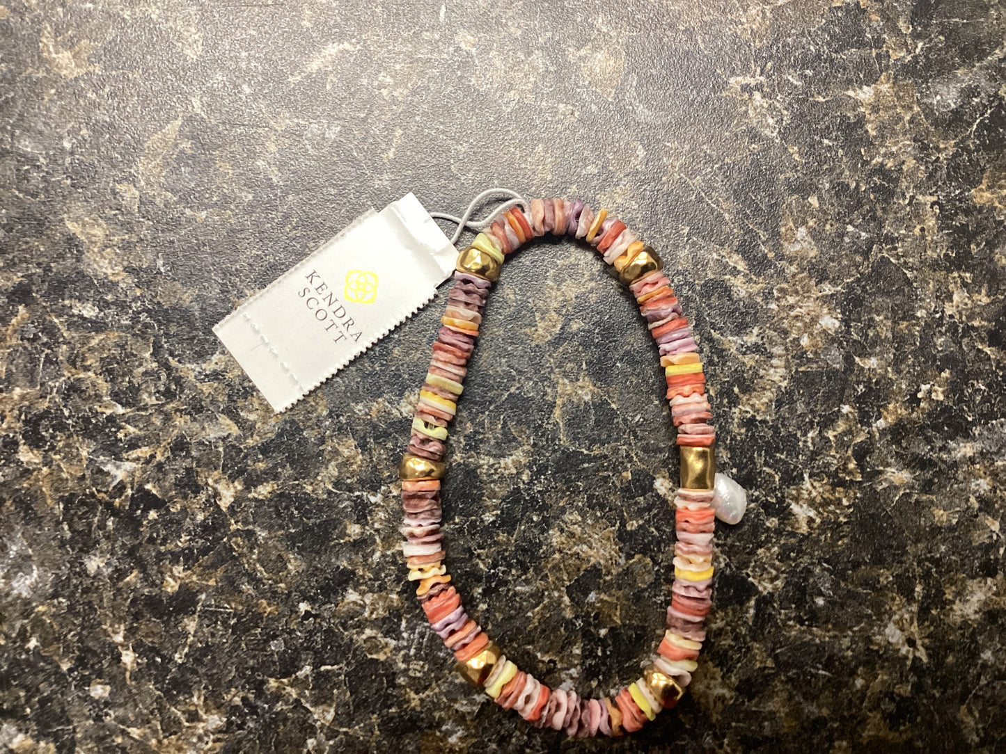 Lila gold pastels stretch bracelet