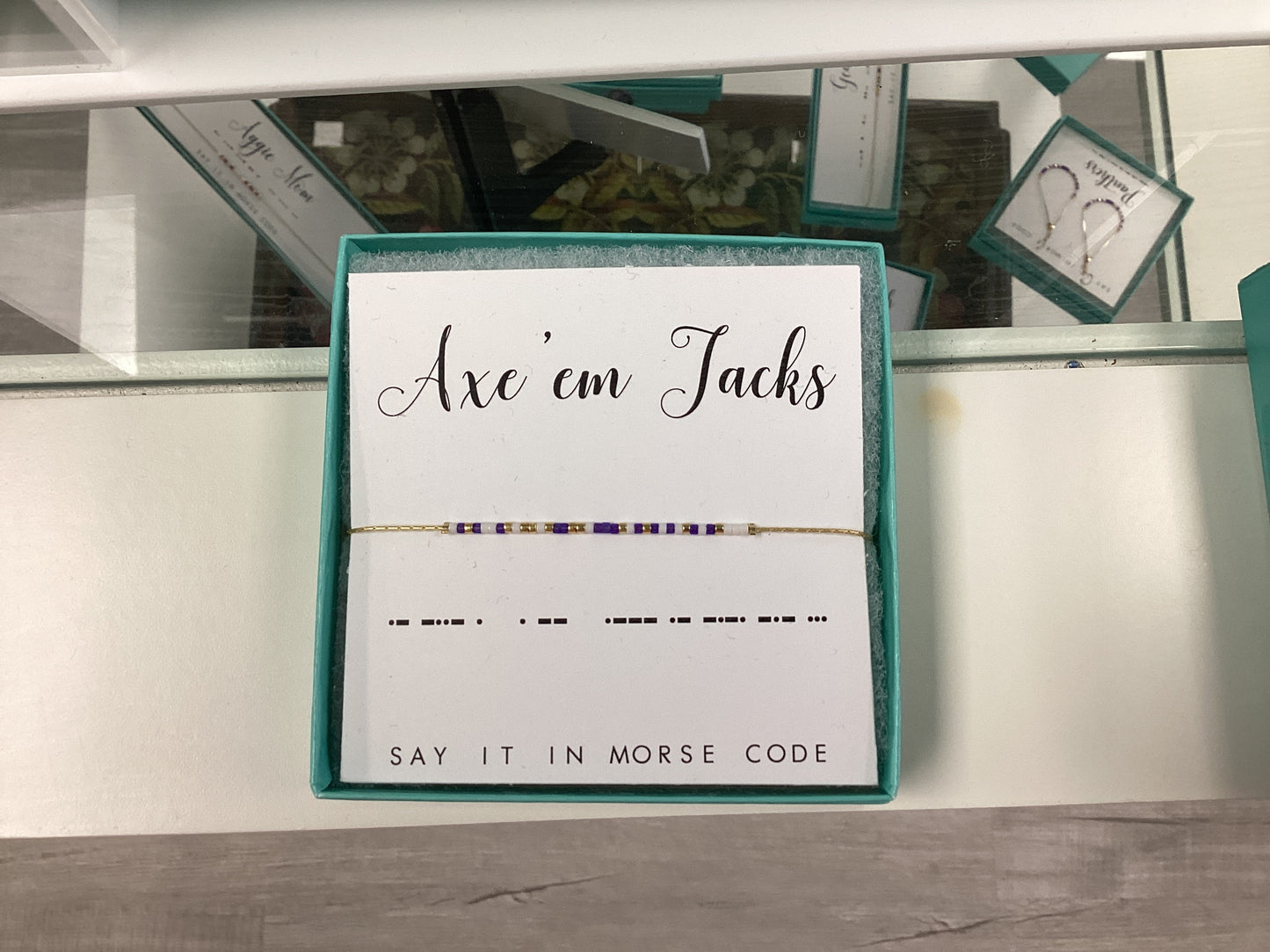 Axe Em Jacks Morse code bracele