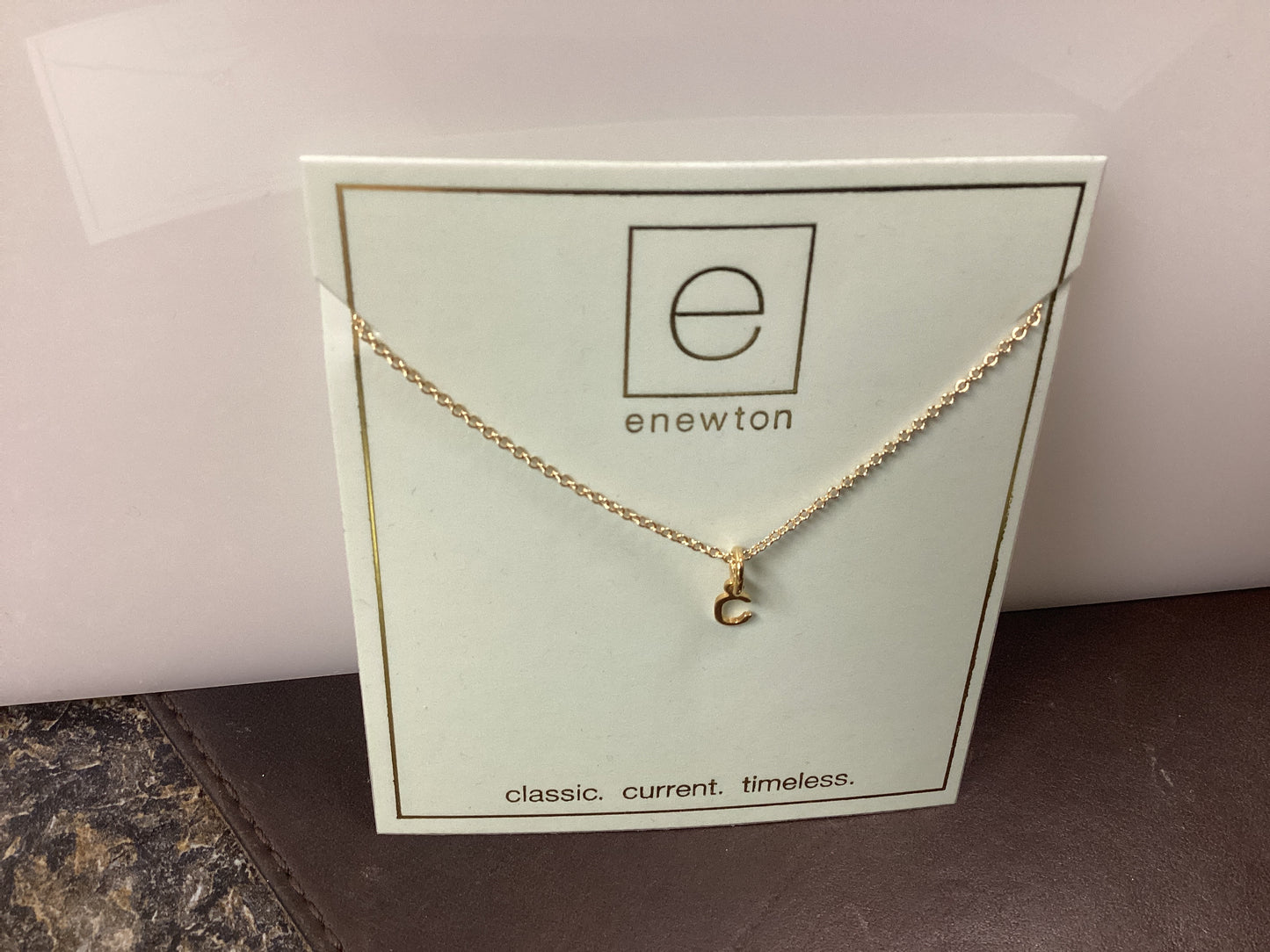Respect Gold C short necklace