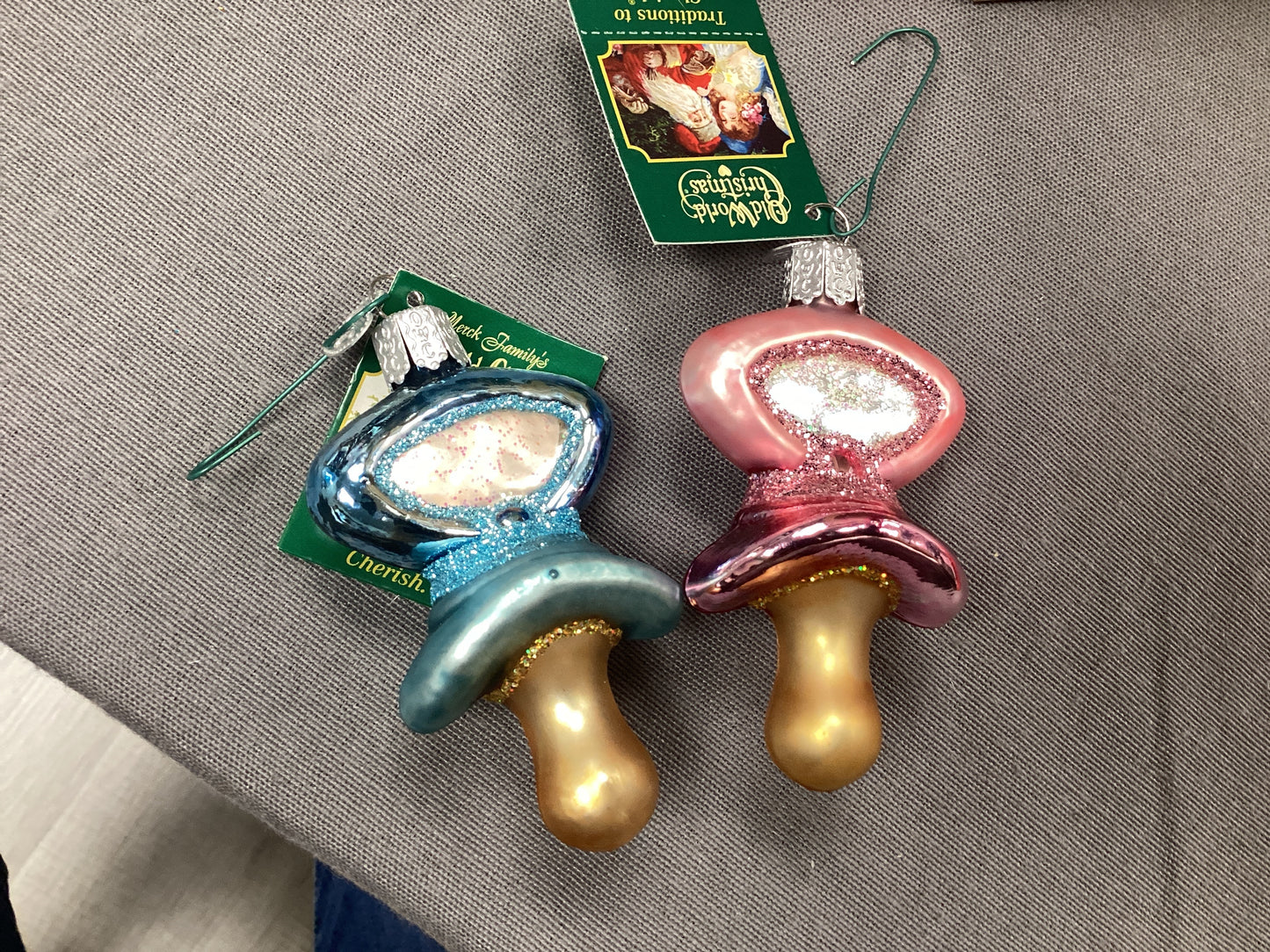 Blue Pacifier Ornament