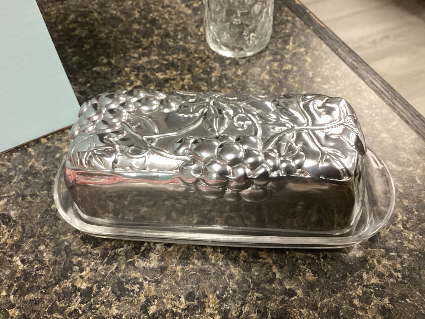 Grape Covered Butter Dish
