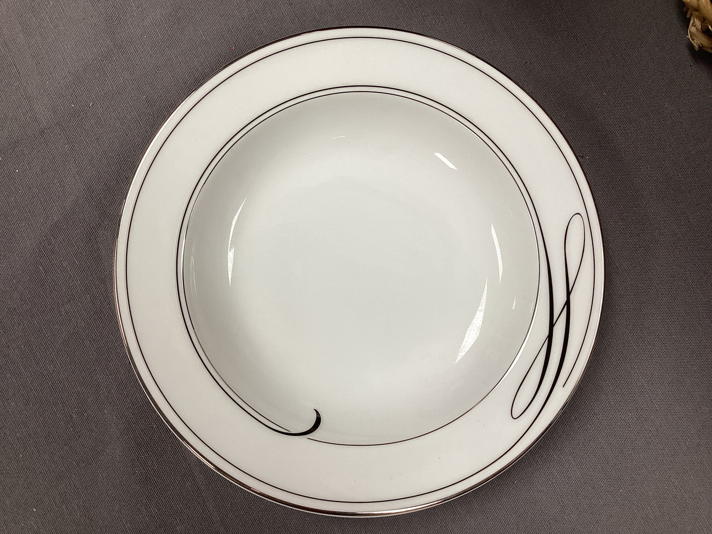 ballet ribbon rimmed soup