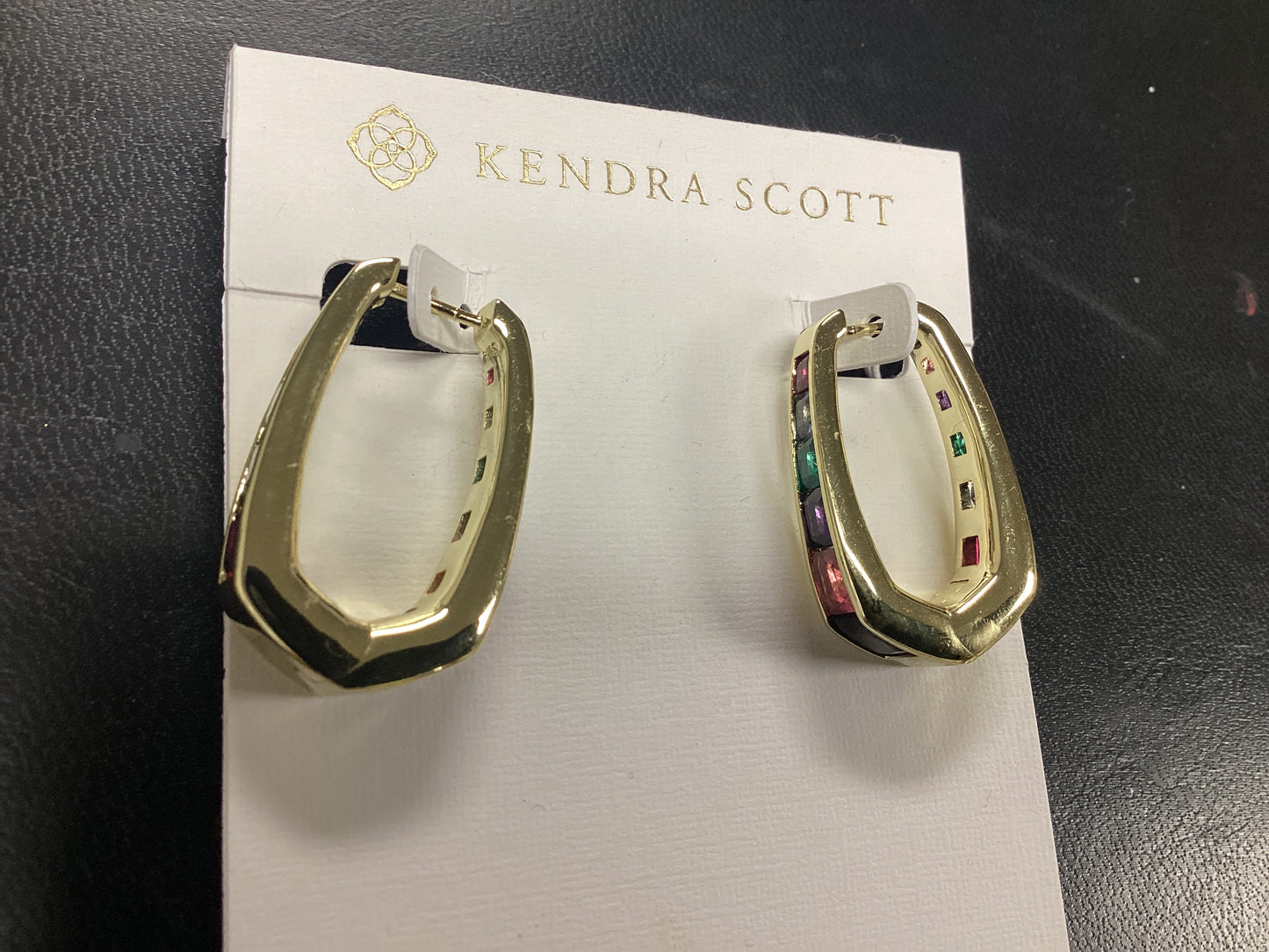Parker gold multi color hoop earrings