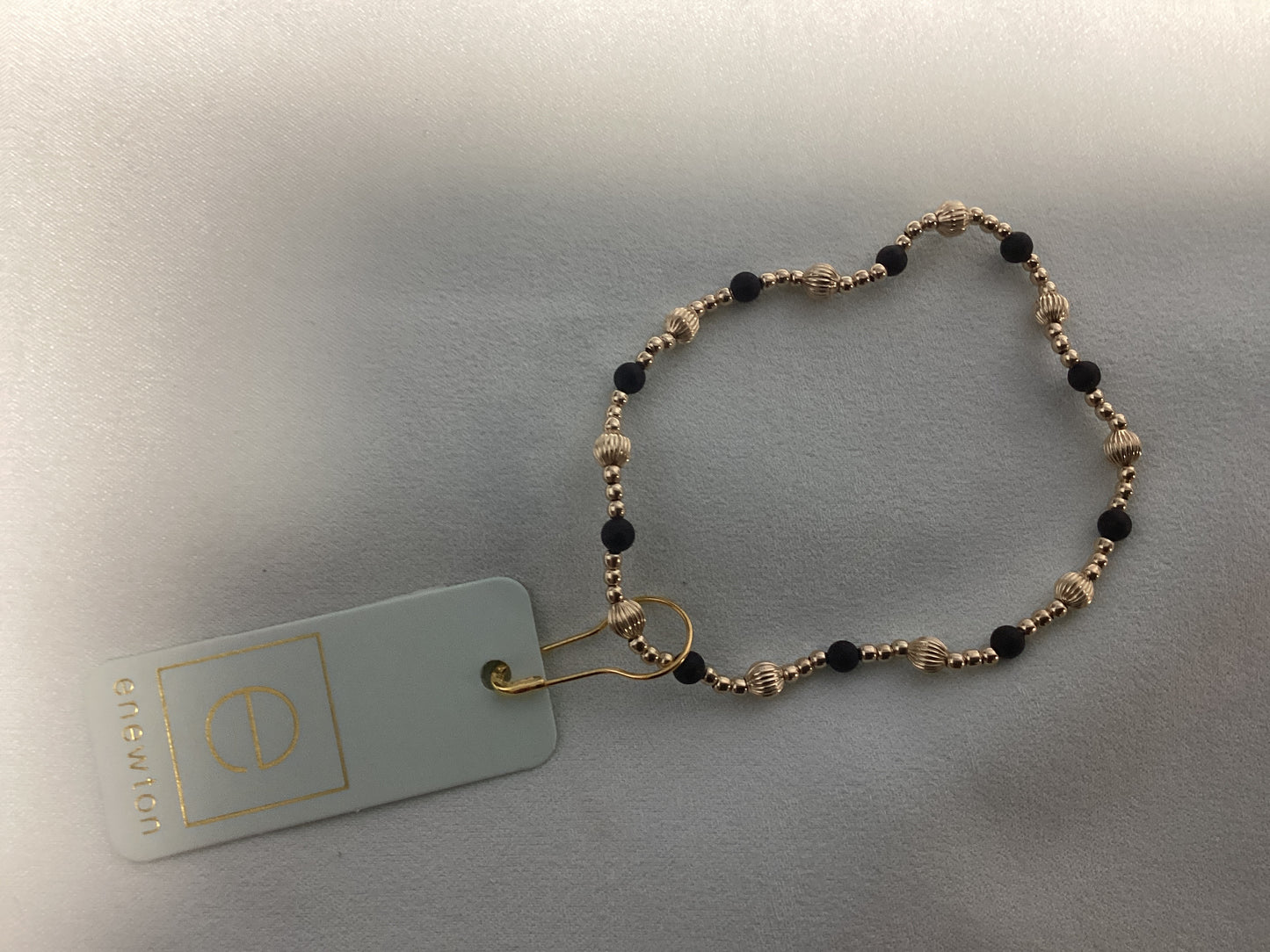 Dignity sincerity pattern 4mm bracelet Matte Onyx